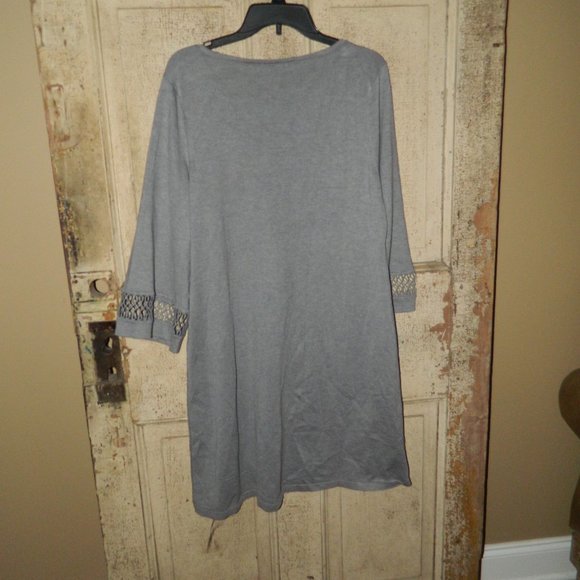 Calvin Klein Knit Sweater Dress Gray Size XL (AA-18) - Picture 5 of 5